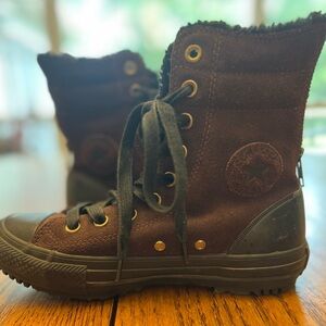 Converse Chuck Taylor All Star Brown Suede High Top Sneakers